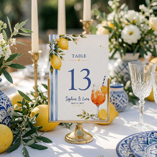 Numeração De Mesa Casamento com Limão Italiano na Costa Amalfi