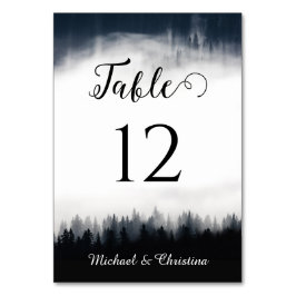 Numeração De Mesa Casamento com vegetação nebulosa mínima