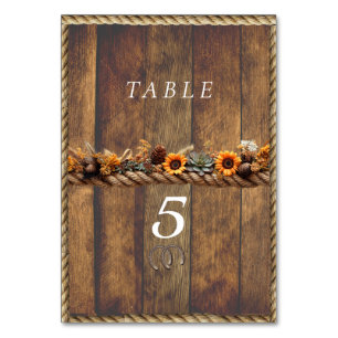 Numeração De Mesa Casamento Country Western Girassóis Suculentas Cor