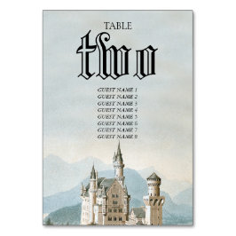 Numeração De Mesa Casamento da Floresta Russa do Castelo de Fairytal