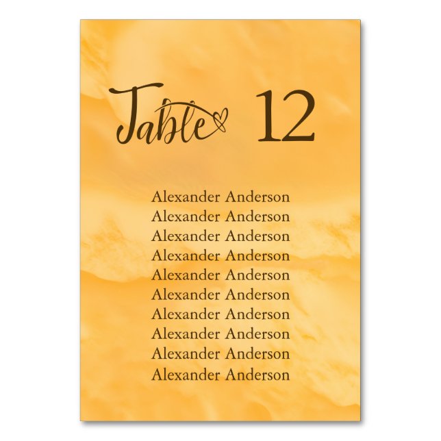 Numeração De Mesa Casamento de água com Ouro de água costeira e turq (Frente)