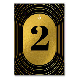 Numeração De Mesa Casamento de Arca Minimalista Moderno Preto e Dour