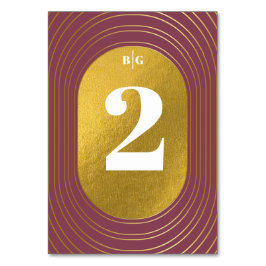 Numeração De Mesa Casamento de Arch Minimalista Moderno, Rosa-rosa e