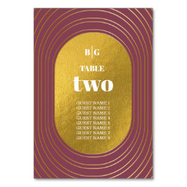 Numeração De Mesa Casamento de Arch Minimalista Moderno, Rosa-rosa e