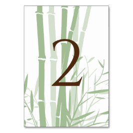 Numeração De Mesa Casamento de Bamboo Oriental legante