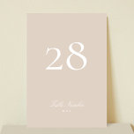 Numeração De Mesa Casamento de Caligrafia Formal Rosa Blush<br><div class="desc">Este Design faz parte de uma coleção; Entre em contato comigo se precisar de ajuda para encontrar designs ou produtos correspondentes; também disponível em cores alternativas</div>