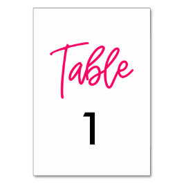 Numeração De Mesa Casamento de caligrafia moderna