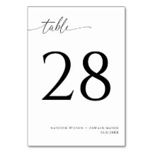 Casamento de Caligrafia Negra Moderna Elegante 28