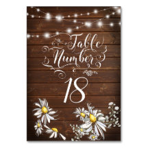 Casamento de campo Barnwood Daisies Barefoot™