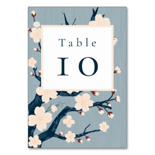 Numeração De Mesa Casamento de cereja japonesa floresce