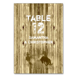 Numeração De Mesa Casamento de cowboy oeste selvagem