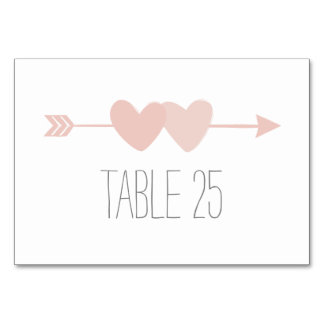 Numeração De Mesa Casamento de Dois Corações