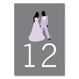 Numeração De Mesa Casamento De Dois Números De Tabela De Noivas (Lil