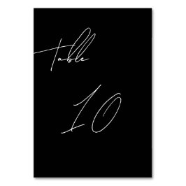 Numeração De Mesa Casamento de Estilo de Escrita Manual em Chic