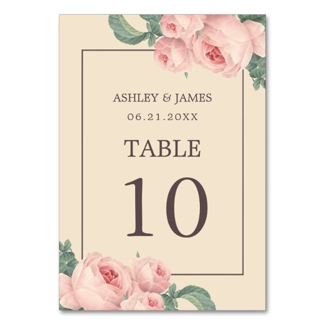 Numeração De Mesa Casamento de Fé Rosa Rosa Rosa-Rosa-Rosa-Chic (Frente)