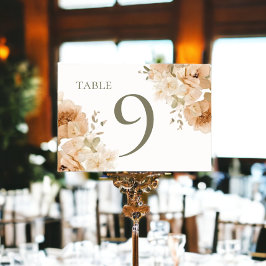 Numeração De Mesa Casamento de Flor Verde Sem Muda