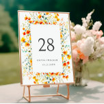 Numeração De Mesa Casamento de Flores Selvagens de Aquarelas Elegant<br><div class="desc">Para mais personalização,  clique em "Personalizar este modelo" e,  em seguida,  em "Editar usando a Ferramenta Design". Na moda fácil de usar modelos de casamento,  mais itens disponíveis na loja (convites,  rsvp,  cartas de agradecimento,  papelaria e decoração). Se precisar de ajuda ou itens correspondentes,  entre em contato comigo.</div>