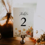 Numeração De Mesa Casamento de Folhagem Rústica<br><div class="desc">Número da Mesa de Casamento de Folhagem Rústica com folhas vibrantes e detalhes rústicos que encantarão seus convidados. Todo texto é editável - Clique no botão "Personalizar mais" para editar. Correspondência de itens em nossa loja design de festa do Cava</div>