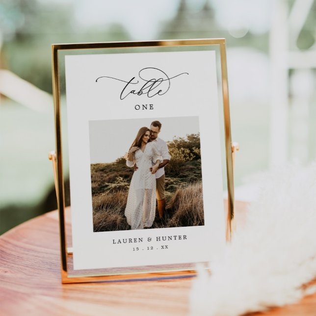 Numeração De Mesa Casamento de Fotografias de Script de Caligrafia E (Criador carregado)