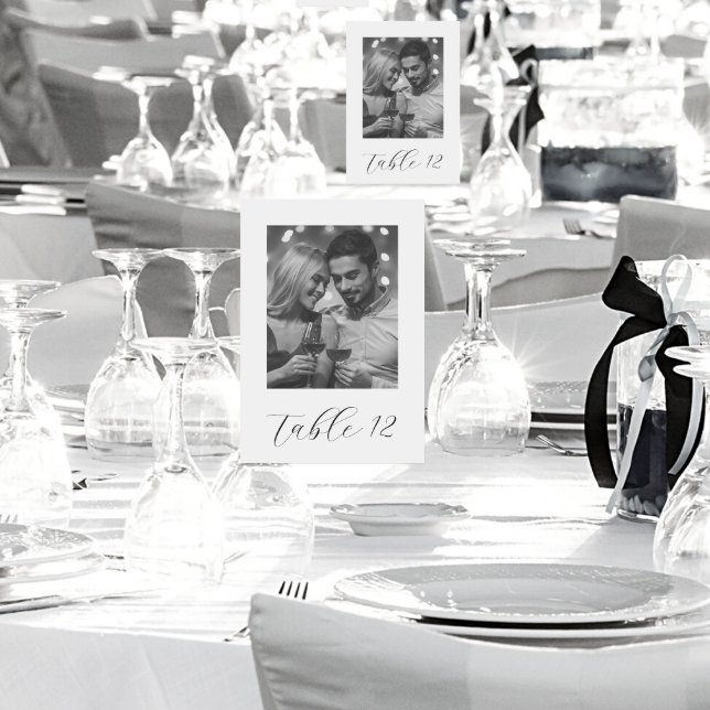 Numeração De Mesa Casamento De Fotografias recem casados Preto E Bra (In Situ)