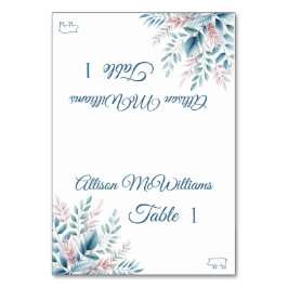 Numeração De Mesa Casamento De Ícone De Porco Botânico Pastel-