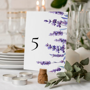 Numeração De Mesa Casamento de Lavanda Floral