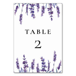 Numeração De Mesa Casamento de lavanda floral elegante