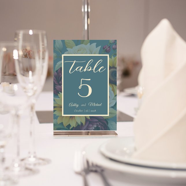 Numeração De Mesa Casamento de Legância de Girassol (Criador carregado)