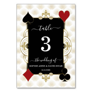 Numeração De Mesa Casamento de Luxo em Ouro Art Déco no Cassino Vega