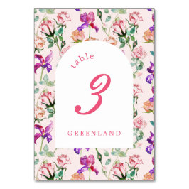 Numeração De Mesa Casamento de Maximalismo Botânico Selvagem