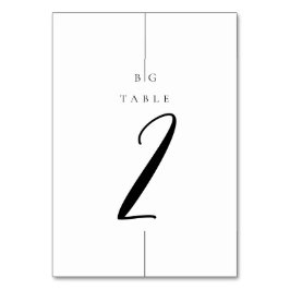 Numeração De Mesa Casamento de Monograma Moderno Minimalista