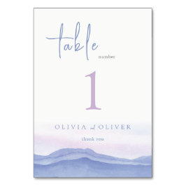 Numeração De Mesa Casamento de Montanhas Roxas