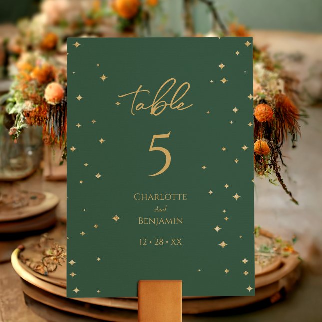 Numeração De Mesa Casamento de Natal Clássico Simples (Criador carregado)