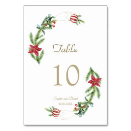 Numeração De Mesa Casamento de Natal do Pine de Natal Cones Cones