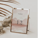 Numeração De Mesa Casamento de Paisagem de Montanha Escamuflada<br><div class="desc">Nossa coleção de Casamento de Destino de Montanha vem em dois tons azuis e rosa empoeirado com paisagens de montanha moles de aquarelas, combinadas com roteiro e layout modernos. Uma combinação perfeita de casamento moderno e rústico, pronto para o ano todo e outras ocasiões. Você pode misturar e combinar produtos...</div>