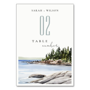 Numeração De Mesa Casamento de paisagens de proteção das águas de mo