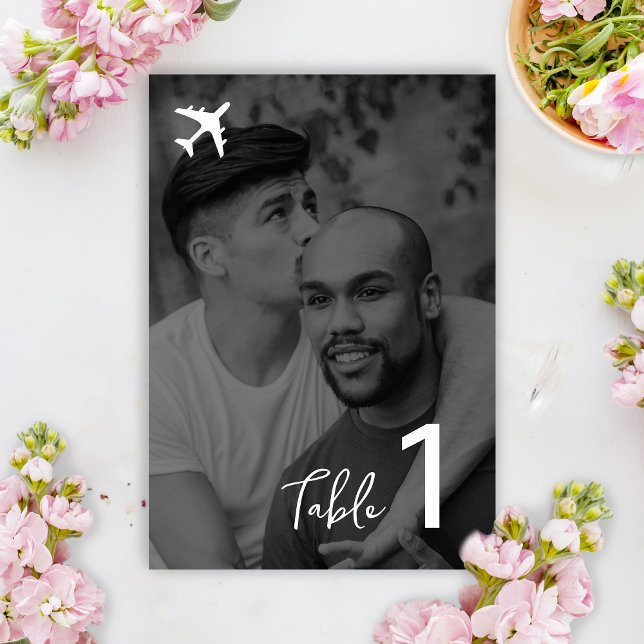 Numeração De Mesa Casamento de Passagem de Embarque de Destino de Fo (Table Number)