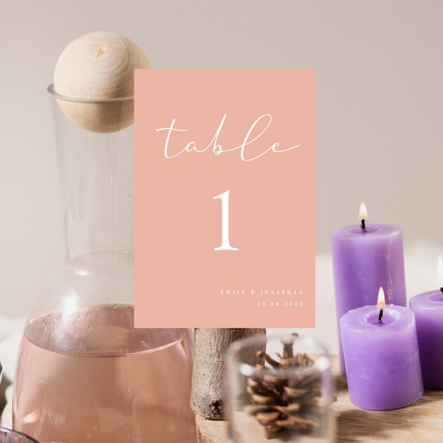 Numeração De Mesa Casamento de Peach Summer (Criador carregado)