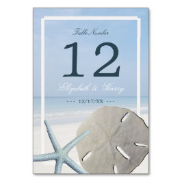 Numeração De Mesa Casamento de praias de areia e dólar