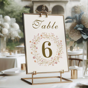 Numeração De Mesa Casamento de Quadros Antigos Florais do Rococo