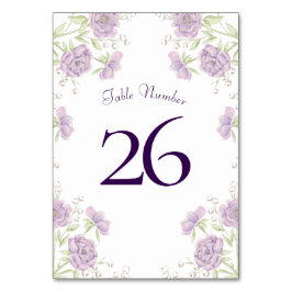 Numeração De Mesa Casamento de Rosa Roxa Lavanda