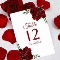 Casamento de Rosas vermelhas Romântica ou Quincean