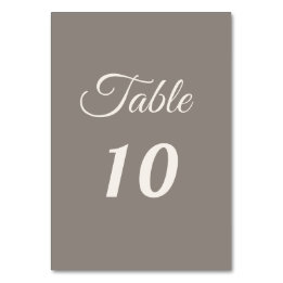 Numeração De Mesa Casamento de roteiro marfim taupe