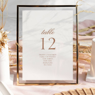 Numeração De Mesa Casamento de Script de Nomes de Convidado de Scrip