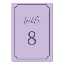 Numeração De Mesa Casamento de Script Lilac e Lavanda