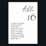 Numeração De Mesa Casamento de Script Manuscrito Preto Moderno<br><div class="desc">Placa de números de tabela moderna com script manuscrito preto e tipografia minimalista. Personalize adicionando seus detalhes. Esta mesa moderna é perfeita para casamentos,  chás de panela,  chás de fraldas e outros eventos.</div>