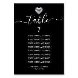 Numeração De Mesa Casamento de Tipografia do Coração Moderno de Prat