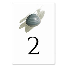Numeração De Mesa Casamento de Traço Clam Watercolor