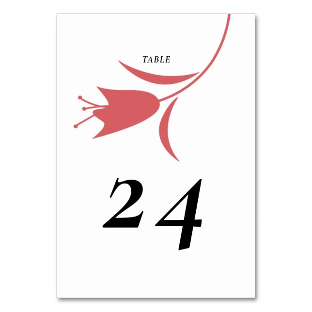 NUMERAÇÃO DE MESA CASAMENTO DE TULIP DE VINHO MOD (Frente)