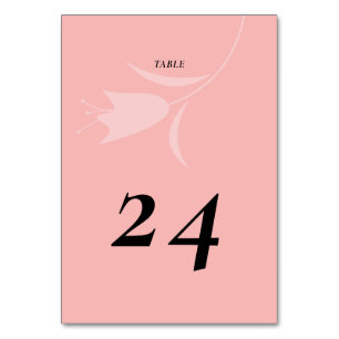 NUMERAÇÃO DE MESA CASAMENTO DE TULIP MOD PINK